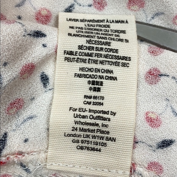 Free People Easy Peasy Printed Wide Leg Pant 8 New - Picture 4 of 5